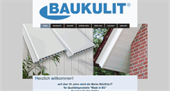 Desktop Screenshot of baukulit.de